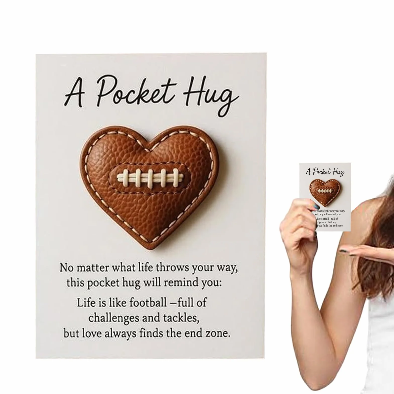 Générique de Poche 14 cm x 3,1 Pouces Coeur de Poche pour Thanksgiving
