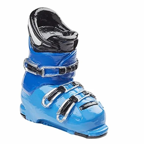 Bottes de ski bleues 4 cm