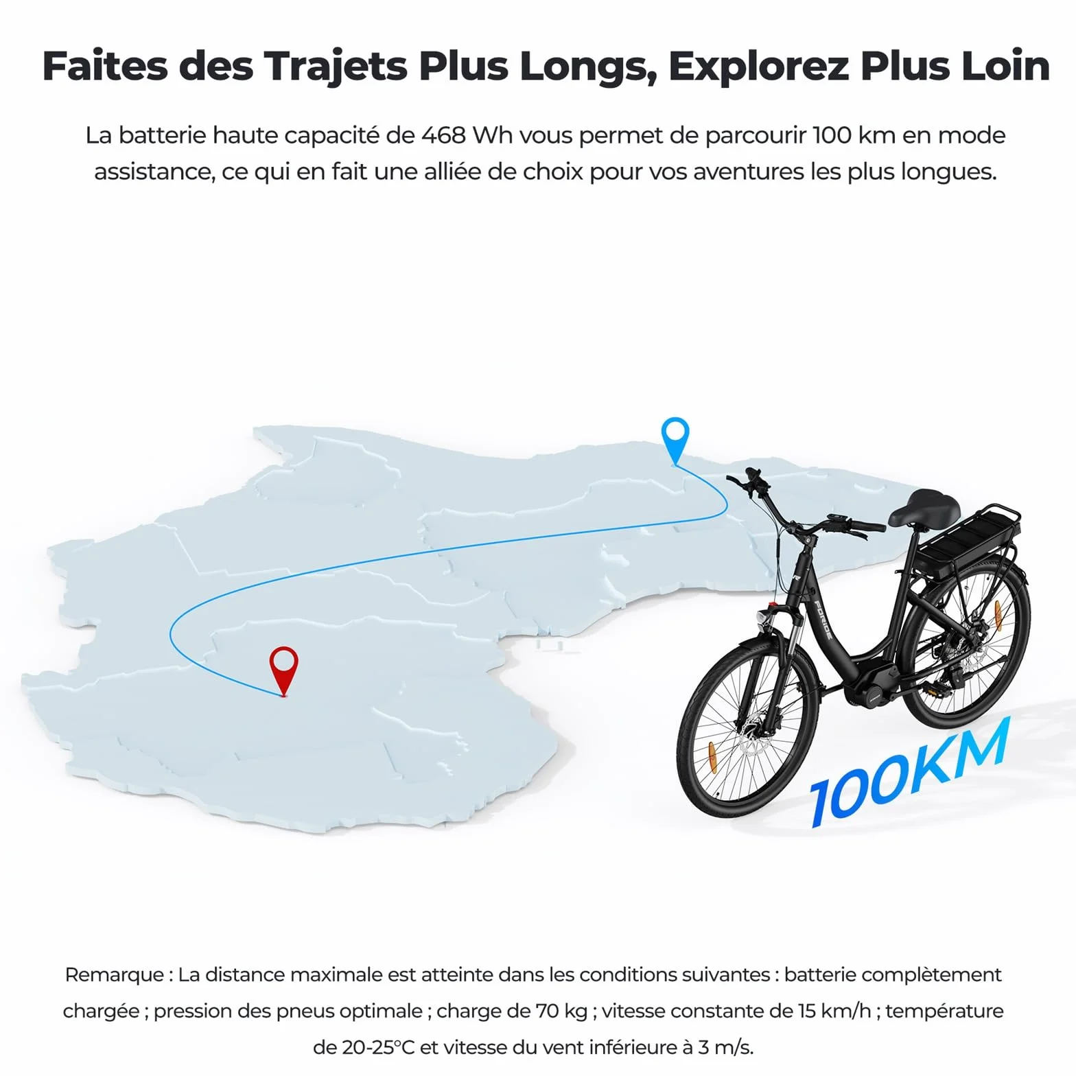 Vélos électriques Urbano 2 26 Pouces Moteur Central 36V 13AH 250W VTC Homme Femme Autonomie 100km