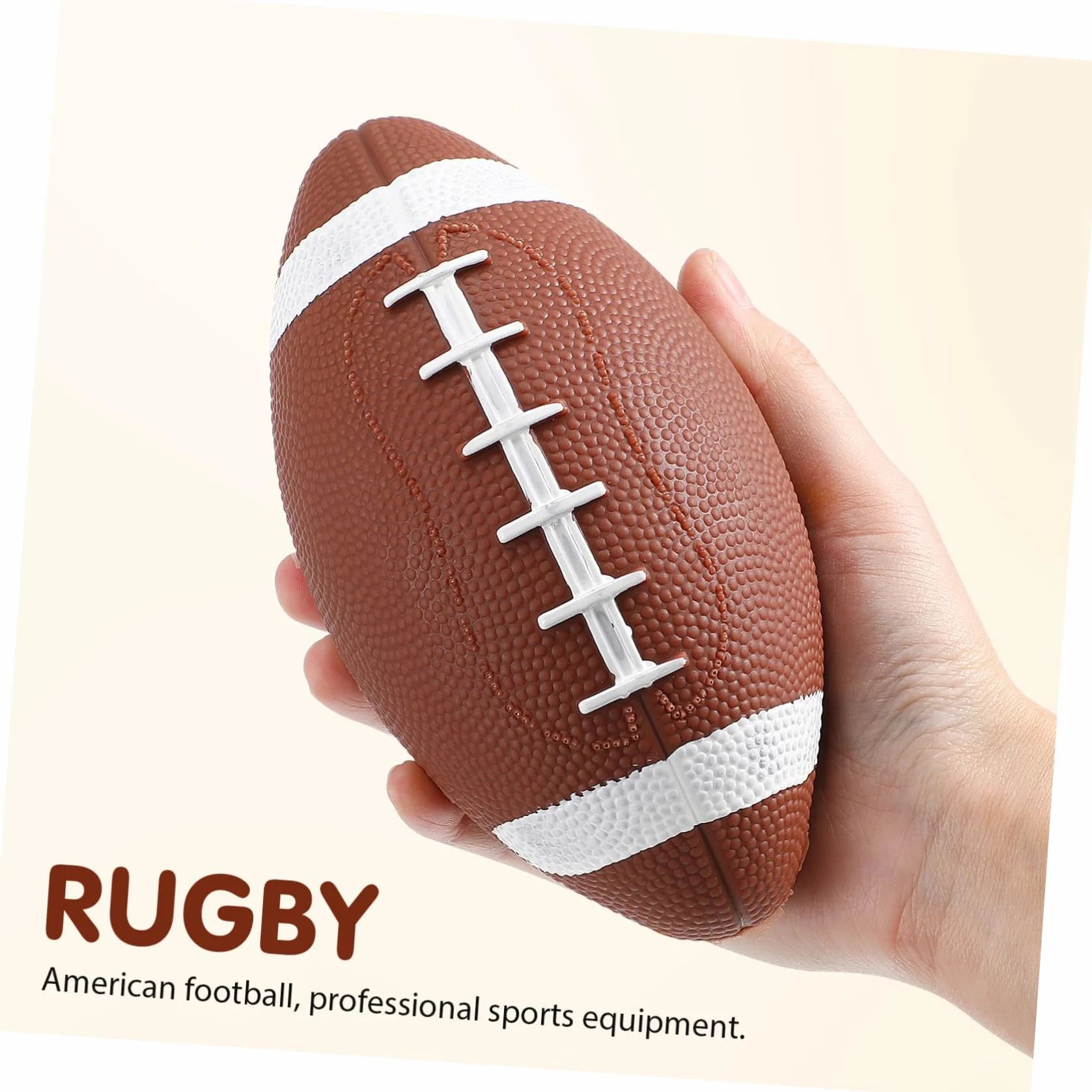 Toddmomy 2 pièces Ballon de Rugby Gonflable Junior Entraînement pour Garçon Fille