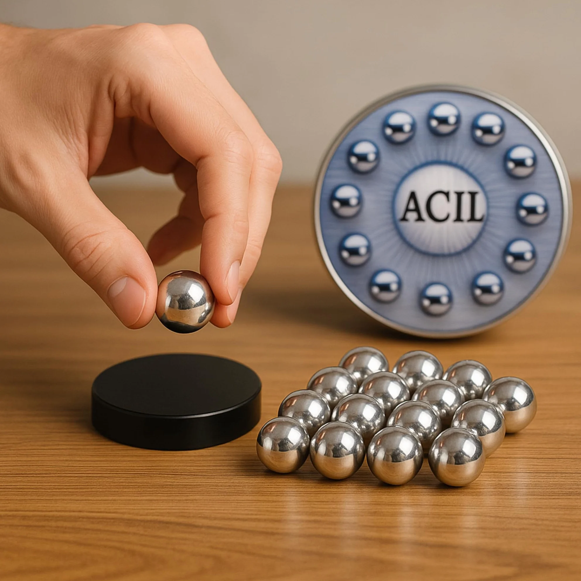 Aluminum Balls .68 Cal. Solid Reusable Paintballs Powerballs for Target Practice Training Defense Pistols (40 pcs)