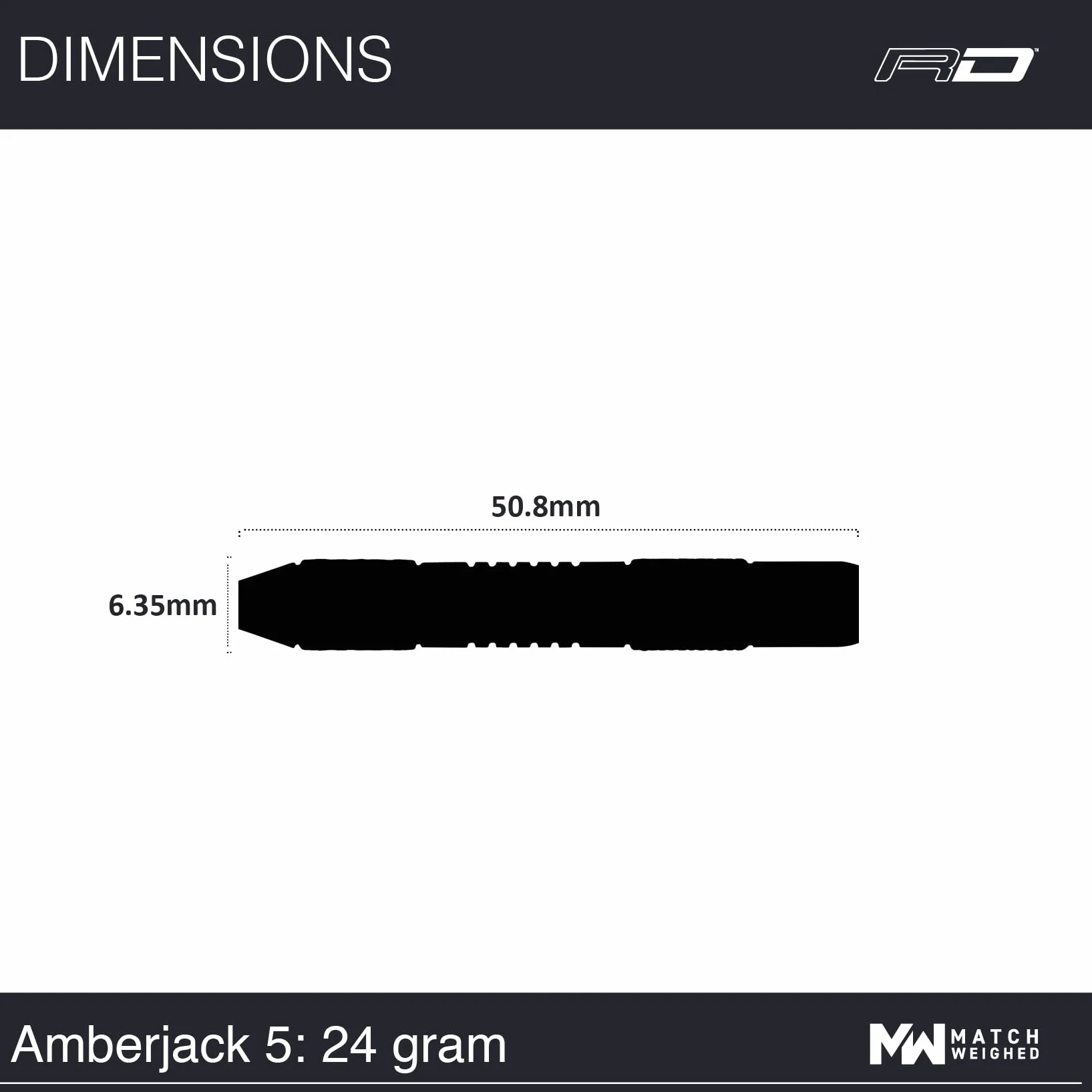 RED DRAGON Flechette Pointe Acier Amberjack 90% Tungstène 21g-25g