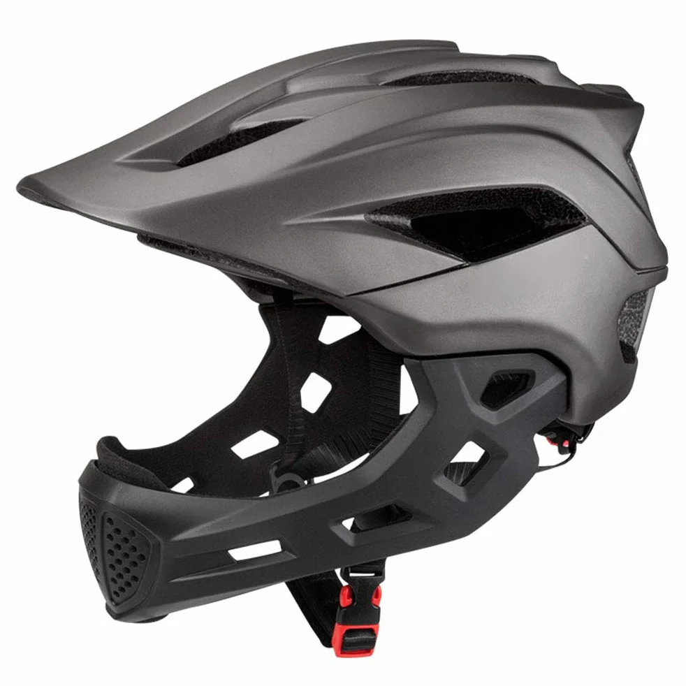 Casque Intégral VTT Adulte Hors Route Moto Cross Unisexe Gris
