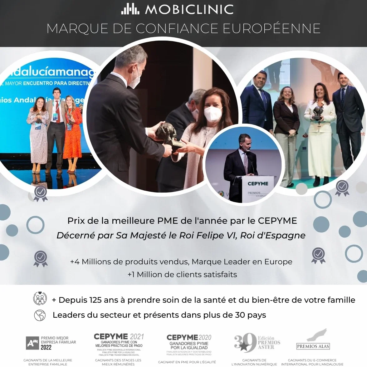 Mobiclinic Legfit exerciseur de jambes électrique 5 vitesses marche assise télécommande blanc