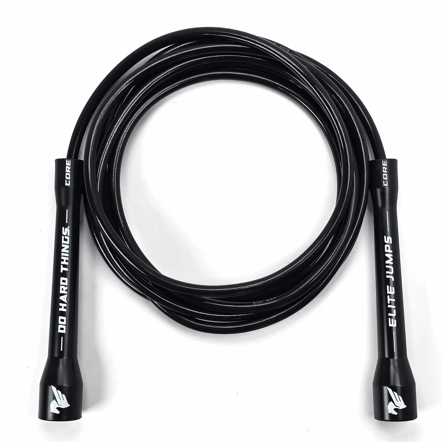 Corde à Sauter Réglable Elite Jumps 6 mm PVC Fitness Poignées Incassables Rotation Fluide Cardio Musculation CrossFit 305 cm