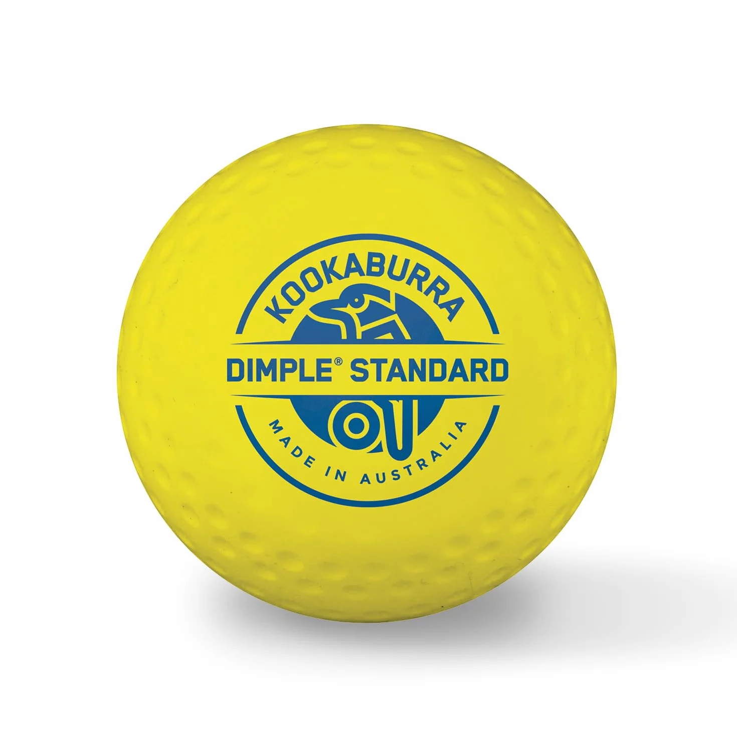 Kookaburra Balle de Hockey Standard à fossettes Jaune