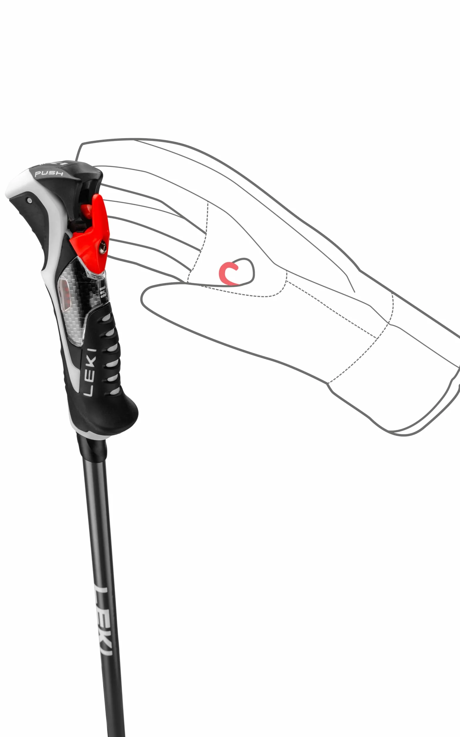 LEKI Carbon 14 3D bâtons de ski