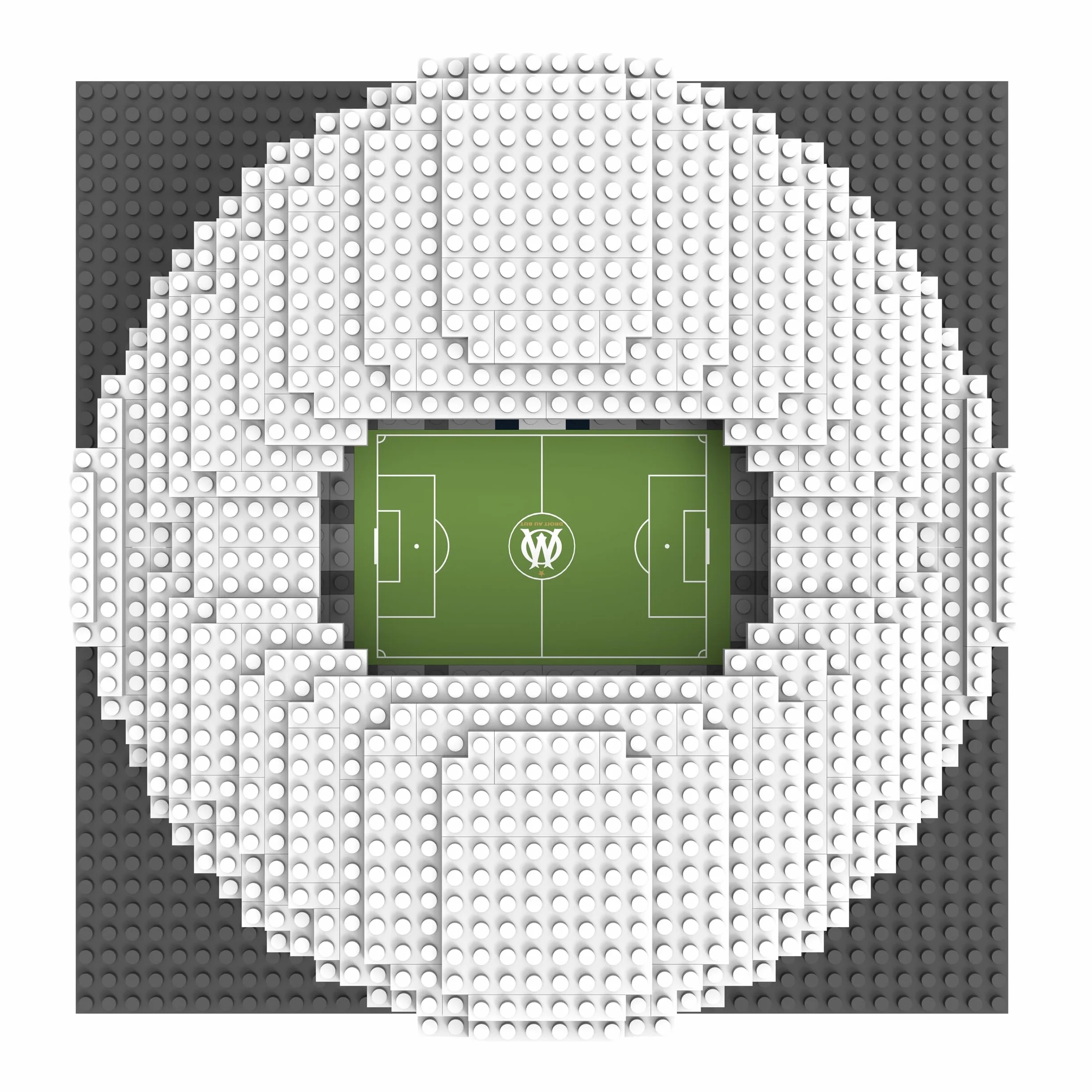 FOCO Orange Vélodrome BRXLZ Mini Stade 3D Briques Jouet de Construction Modèle