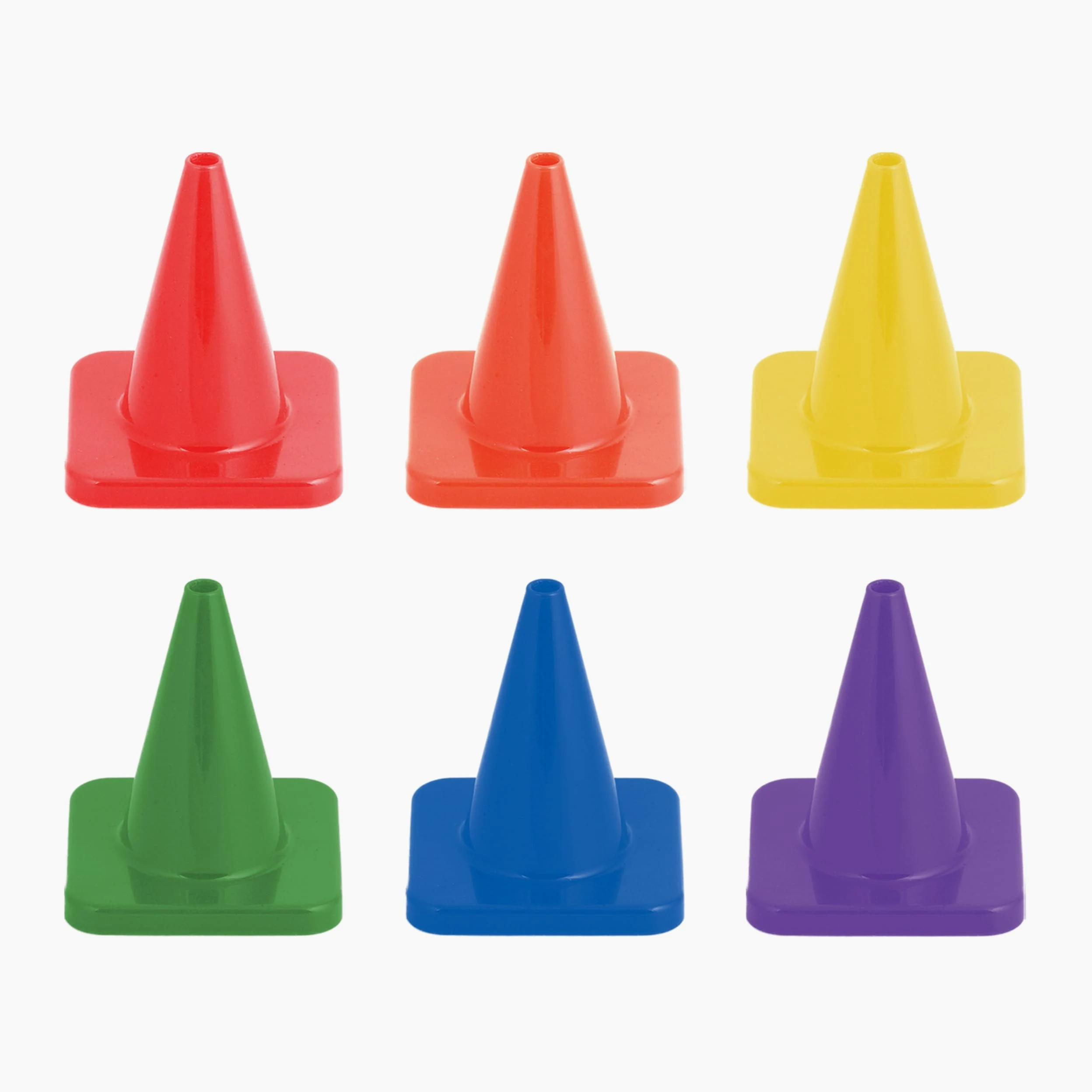 Champion Sports Cônes en Vinyle Flexible Haute visibilité – Ensembles de cônes Simples et Assortis en Plusieurs hauteurs et Couleurs