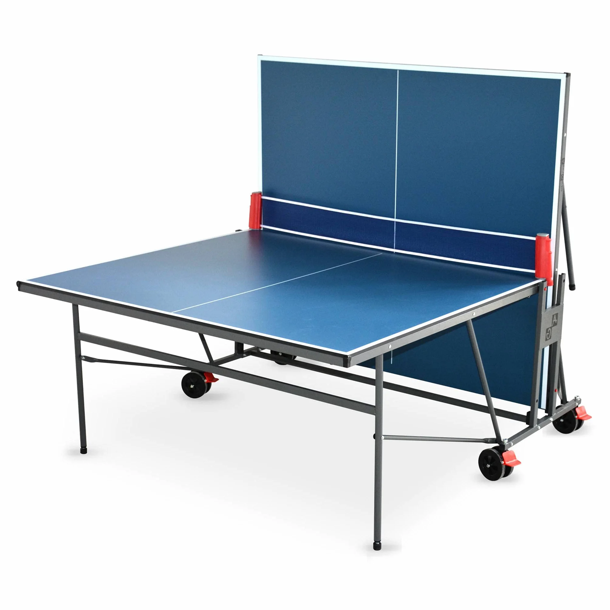 Alice's Garden - Table de ping Pong Indoor Bleue - Table Pliable avec 2 Raquettes et 3 balles. pour Utilisation intérieure. Sport Tennis de Table