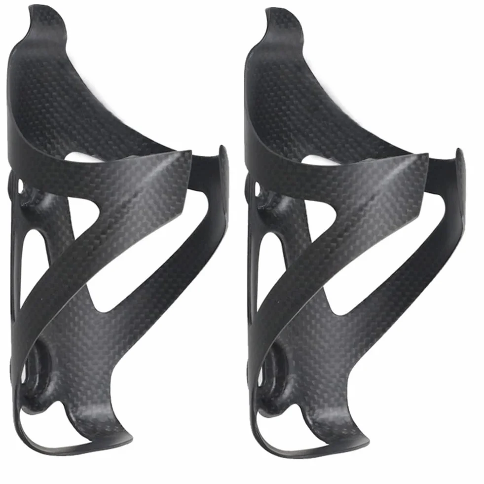 Lot de 2 porte-bouteilles de vélo en carbone léger pour VTT et vélo de route
