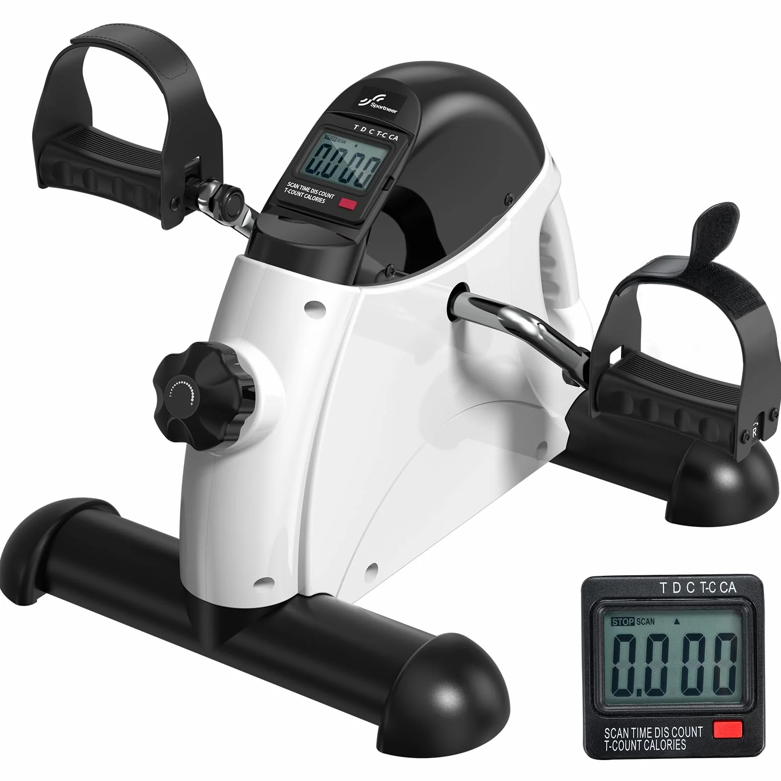 Sportneer mini hometrainer pour personnes âgées avec écran LCD, vélo de table ergomètre pour seniors