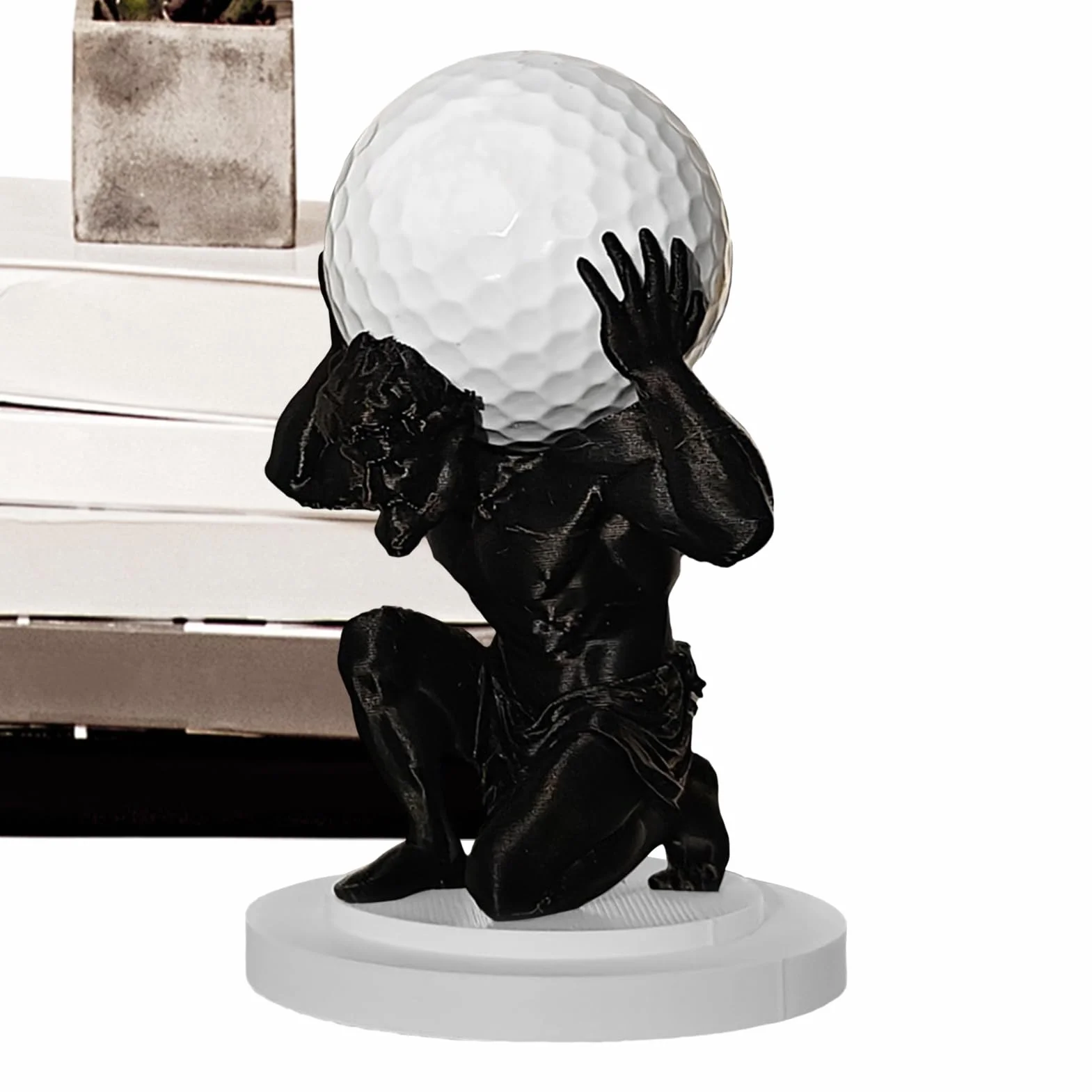 Présentoir de balle de golf, organisateur de collection design artistique pour intérieur