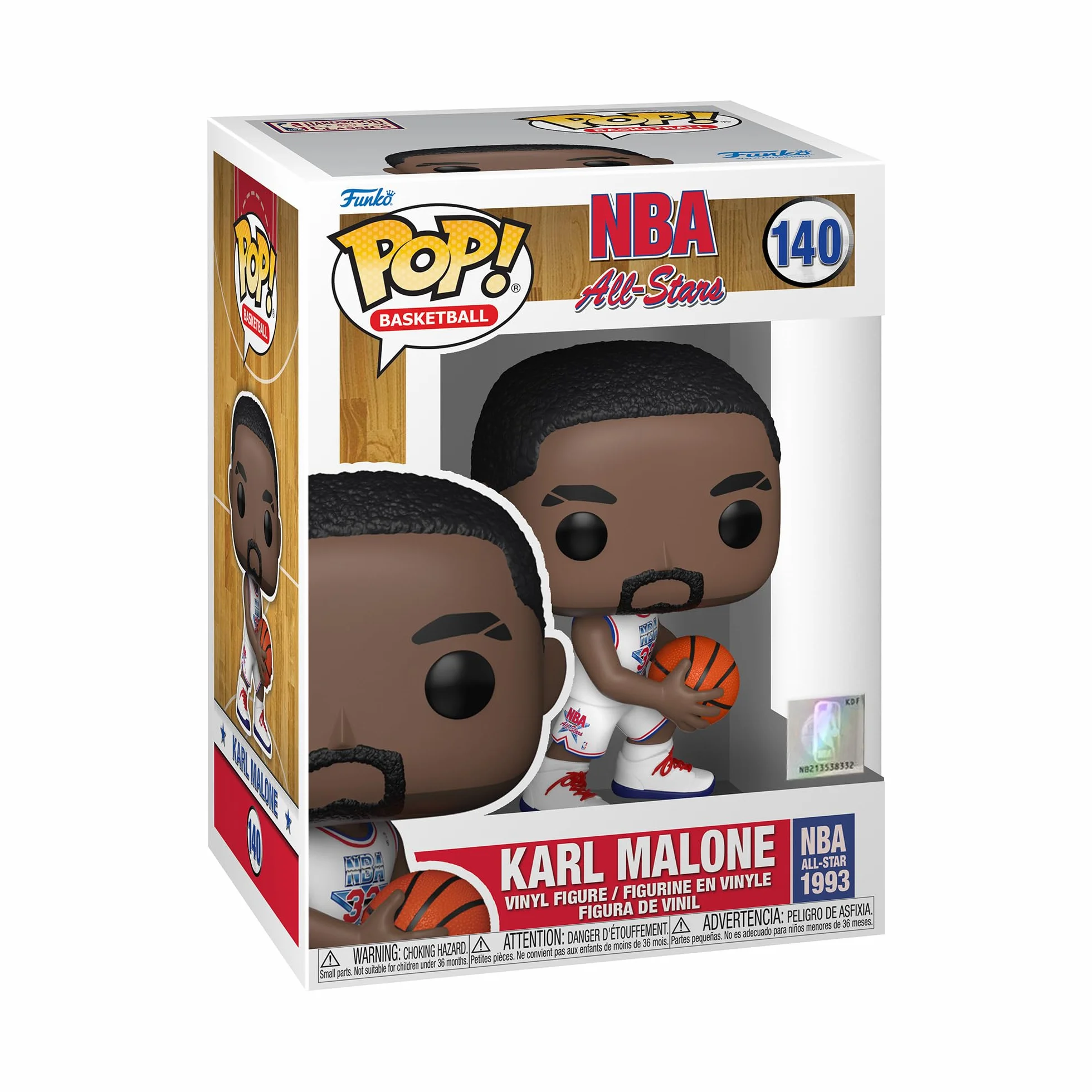 Funko Pop! NBA Legends Karl Malone White All Star Uni 1993 Figurine Vinyle Collectionner