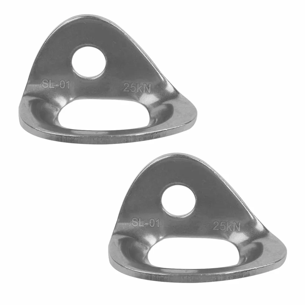 Crochets d'ancrage Acier Inoxydable pour Escalade capacité 2 500 kg Lot de 2