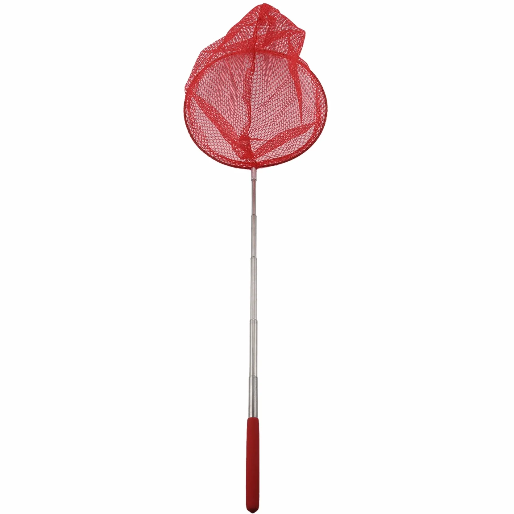 Evenden Filet papillon extérieur en acier inoxydable - Outil télescopique extérieur - Filet portable - Rouge