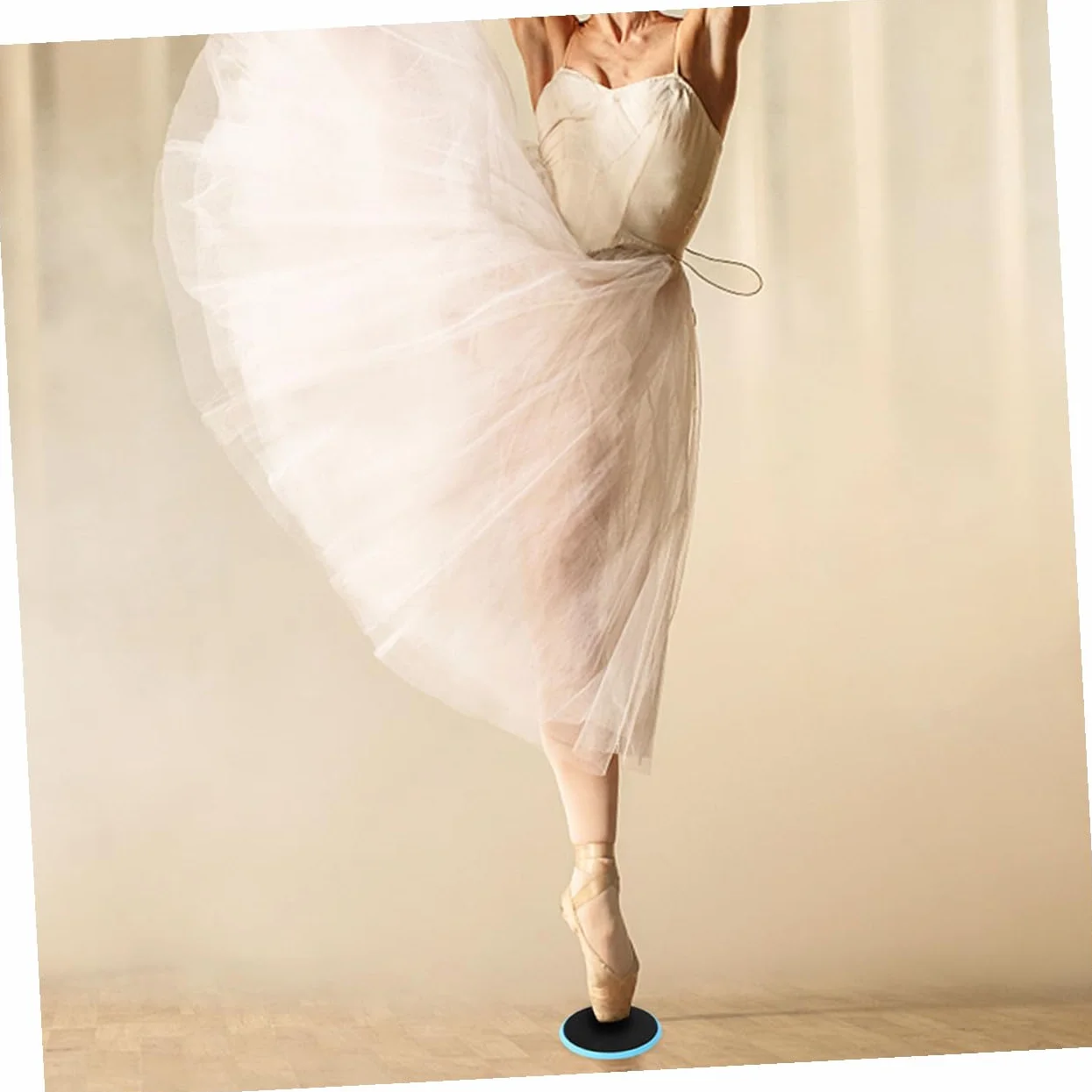 Sosoport Planche Tournante Ballet Bleu Nylon Réduit la Friction Équilibre Yoga