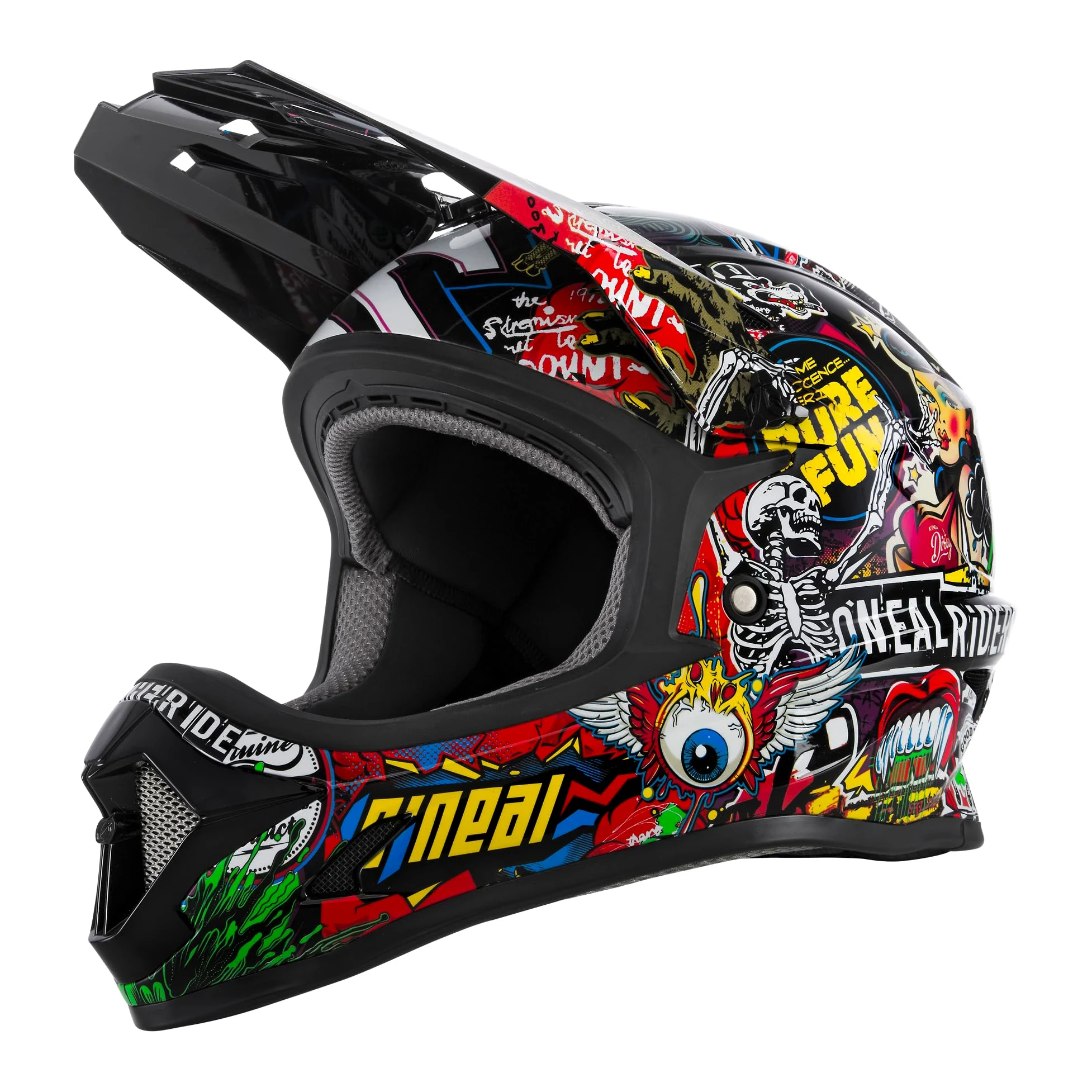 O'NEAL | Casque de vélo de Montagne | Enfants | VTT Downhill | Coque en ABS, aérations pour Une Ventilation et Un Refroidissement optimaux, Norme de sécurité EN1078 | Casque Sonus Youth