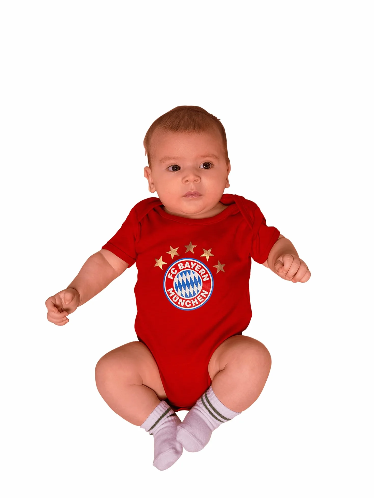 FC Bayern München Body Essential Bébé rouge rouge/bleu marine/rayé