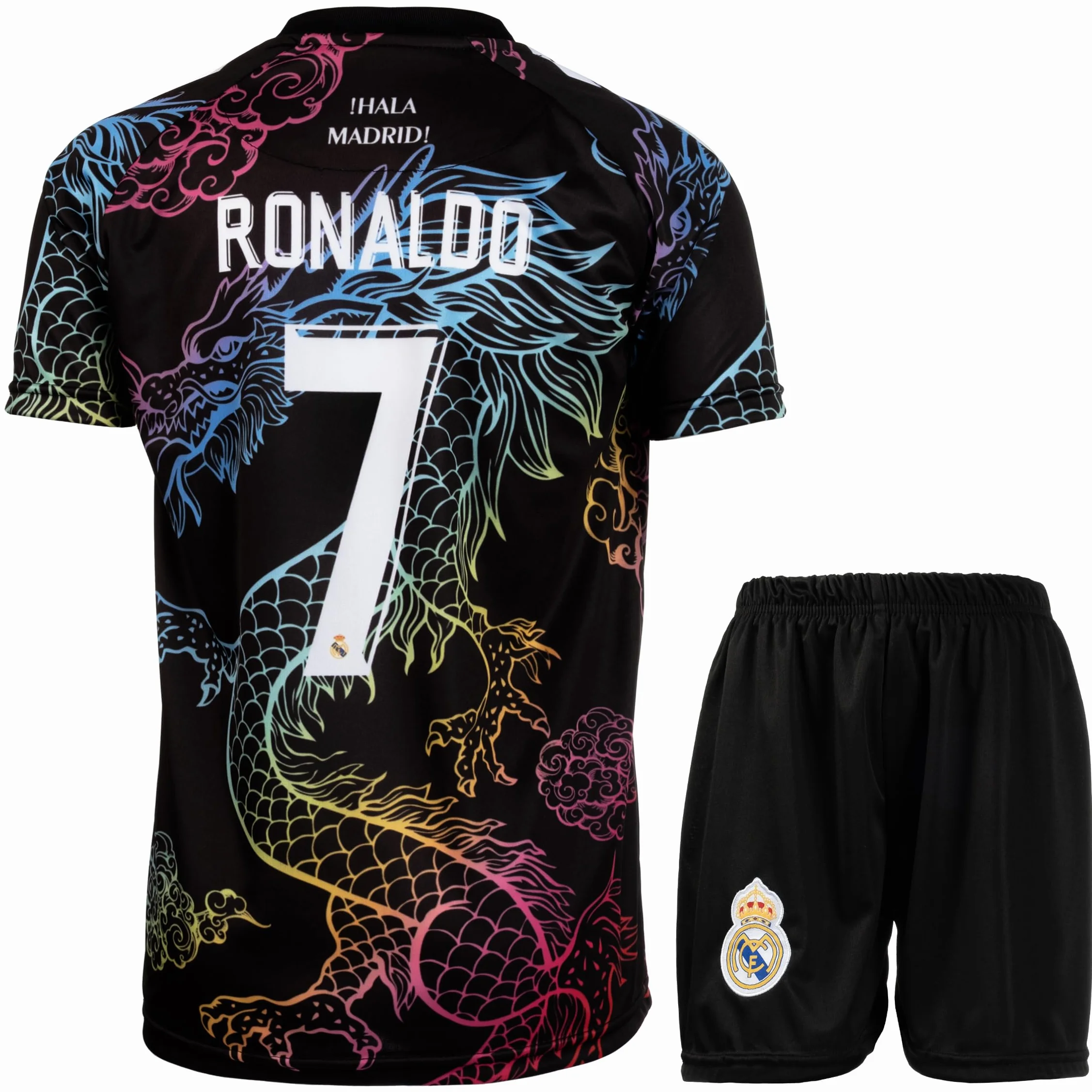 Madrid Ronaldo Maillot Extérieur Football Enfants Shorts Chaussettes Coffret Cadeau
