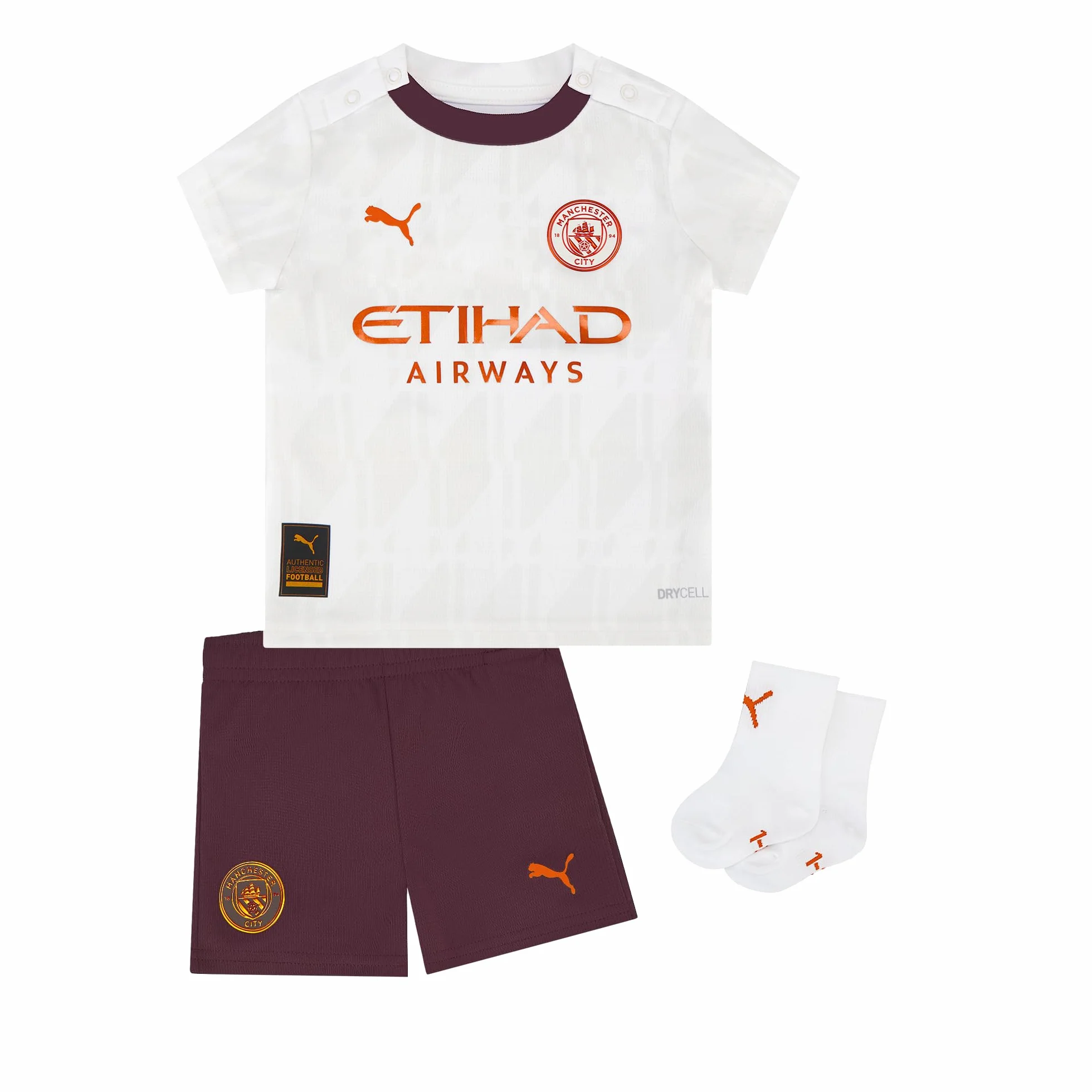 Manchester City Maillot Extérieur Bébé 2023/24 Marine foncé