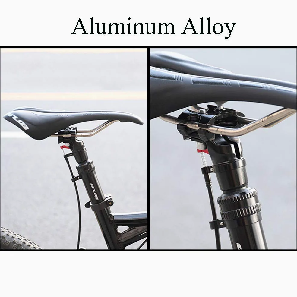 Tige de Selle télescopique pour VTT, en Alliage d'aluminium, réglable par Commande hydraulique à Distance, diamètre du Tube : 27,2 mm / 31,6 mm, 31,6 mm