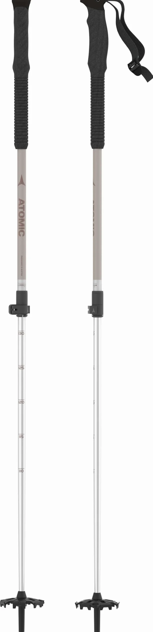 ATOMIC BCT Touring Skitourenstöcke - Verstellbare Stöcke 110-135 cm - Aluminium Skistock - Skistöcke mit ergonomischem Griff - Tourenski Ausrüstung