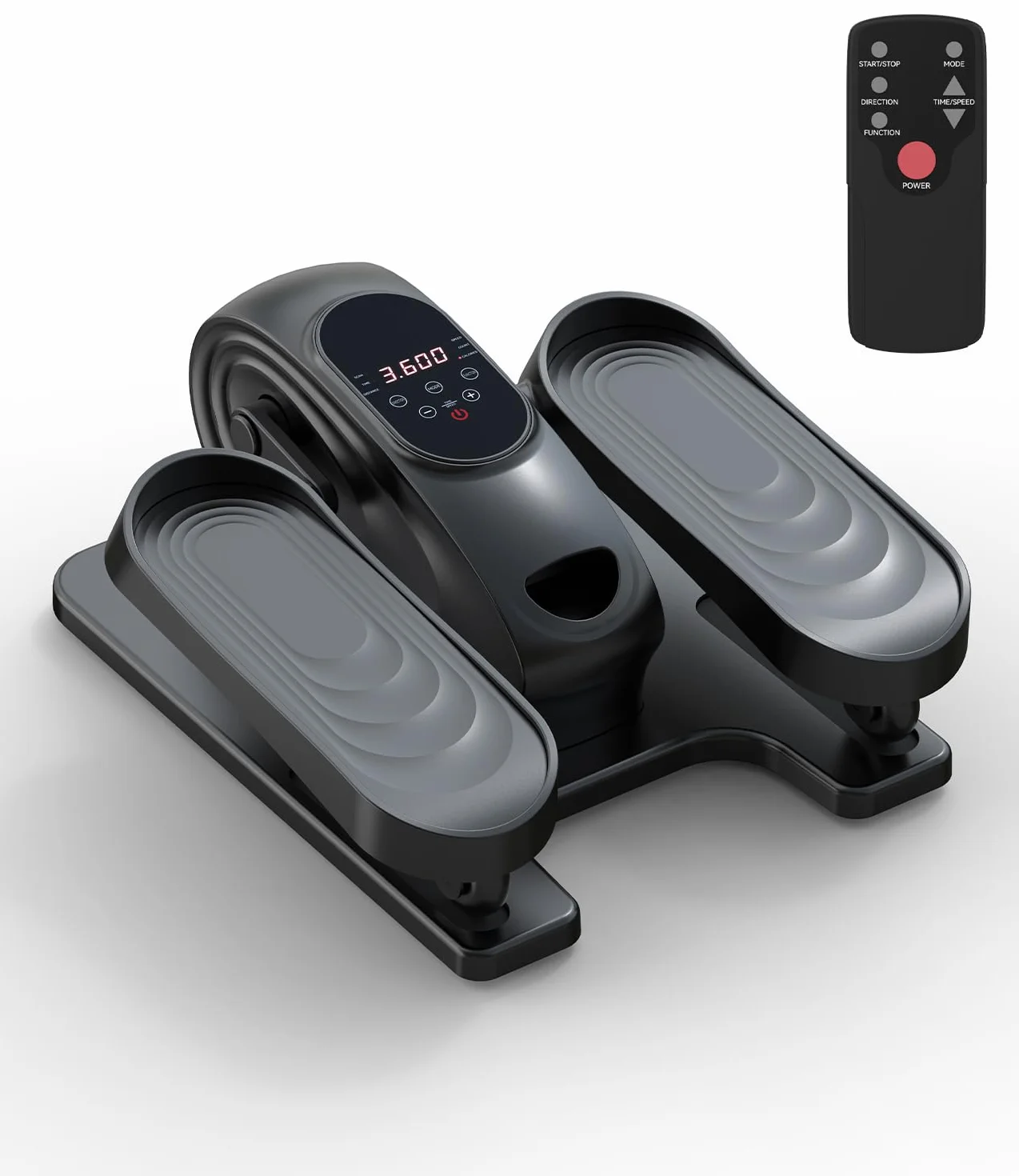 Vélo Elliptique Électrique de Bureau, Ultra Silencieux, 15 Vitesses, Manuel & Automatique, avec Télécommande et Écran LCD