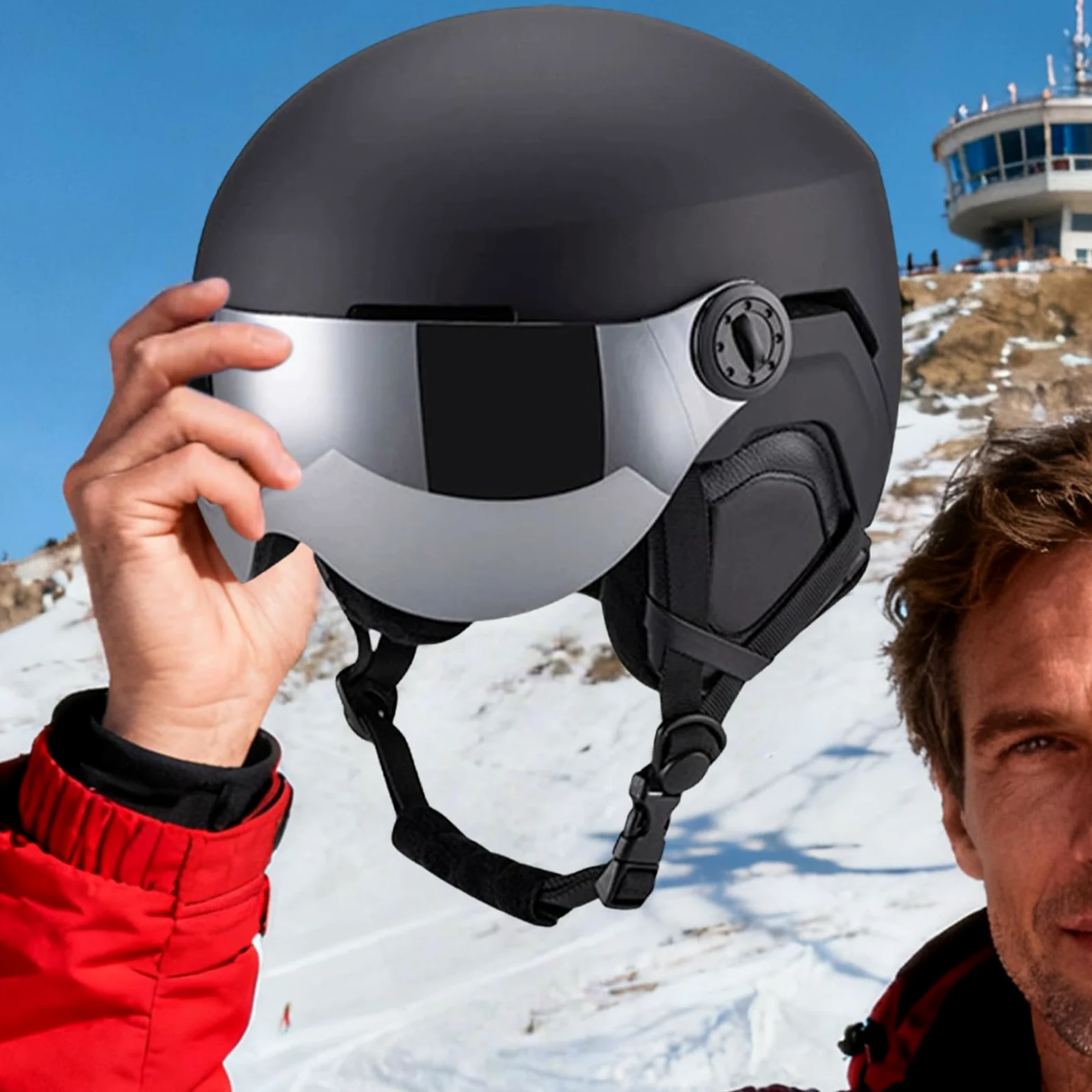 Casque De Ski Femme Lunettes Bonnet Respirants Équipement Snowboard | Casque et masque de sports hivernaux pour hommes, jeunes, adultes, skieurs, snowboardeurs, , station, équipement snowboard