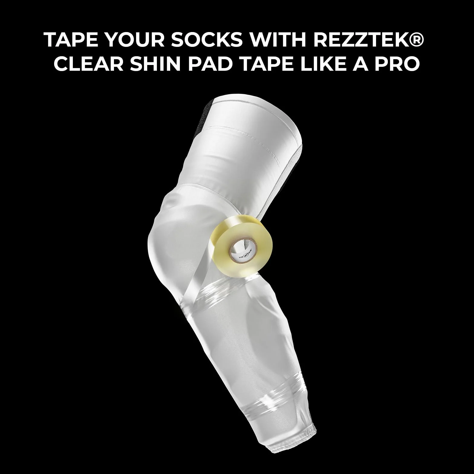 Rezztek Clear Hockey Tape – Ruban adhésif Transparent pour Hockey – Extensible et indéchirable – Durable