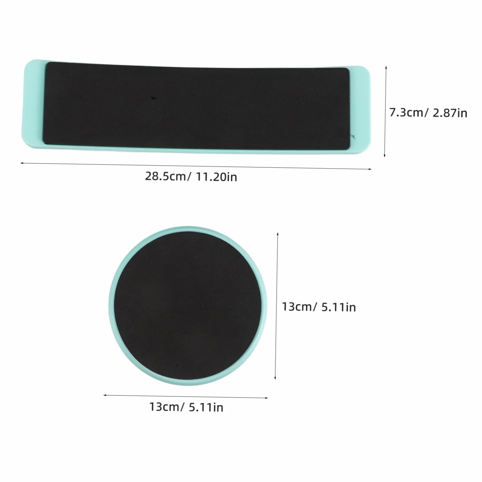 Planche Tournante de Danse ABS EVA Ronde Carrée 2pcs pour Débutants Équilibre Technique