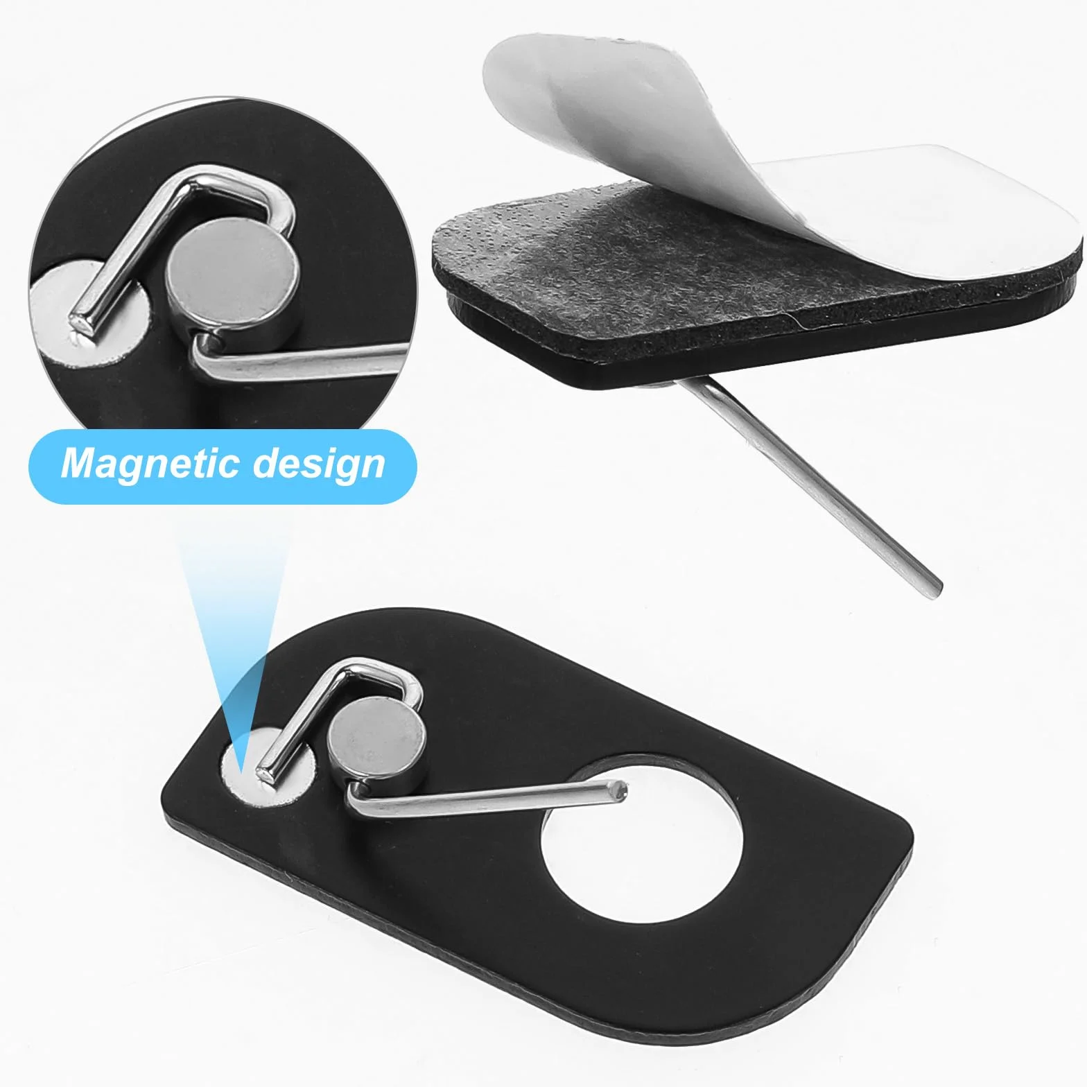 Styquenzer Lot de 4 repose-flèches magnétiques pour arc recourbé - Support de flèche adhésif pour droitier