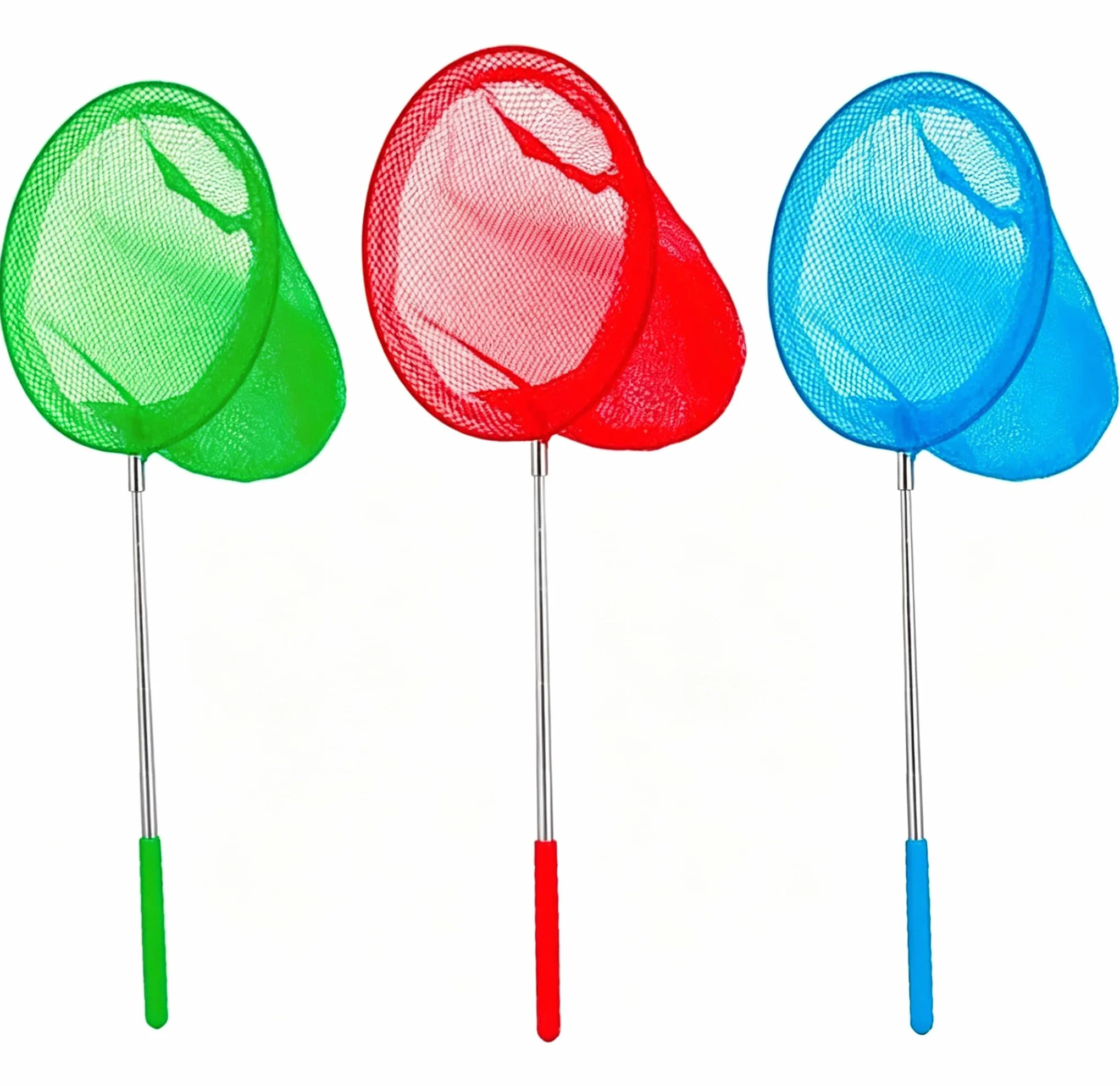 Lot de 5 Filets de pêche télescopiques pour Enfants (36.5 à 94.8 cm) pour Attraper Les Insectes, Les Petits Poissons, la Plage, Le Jardin