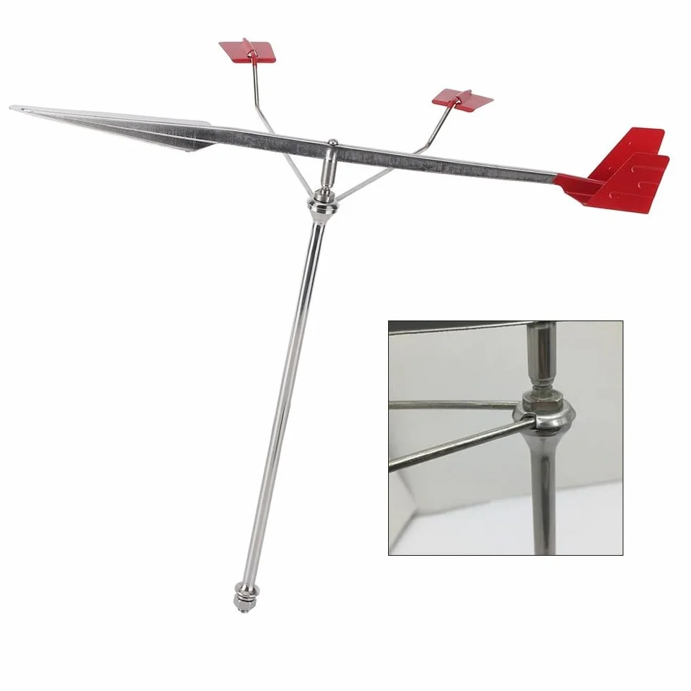 Indicateur de vent en acier inoxydable 304 35,6 cm pour voilier navigation marine