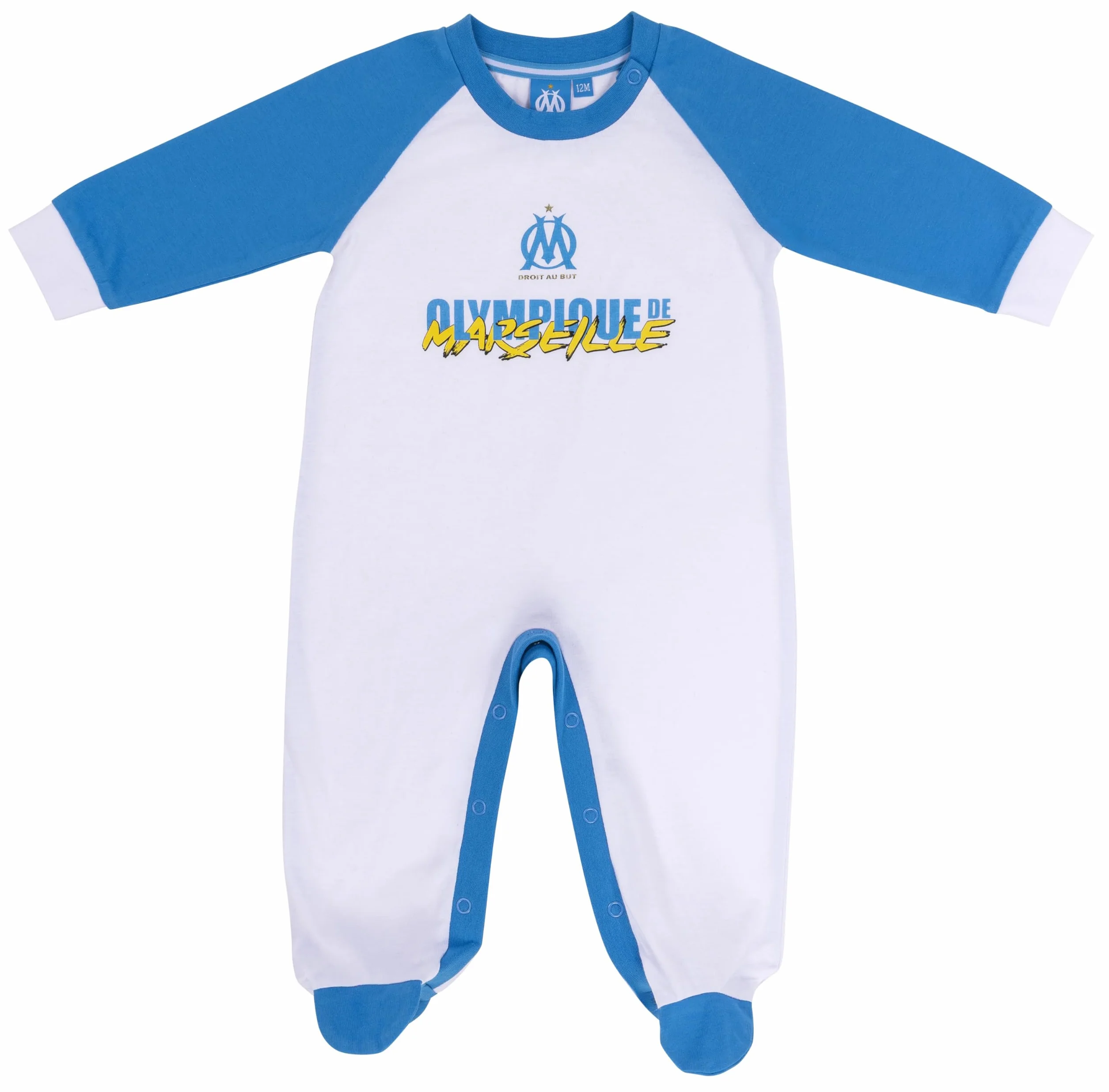 OLYMPIQUE DE MARSEILLE Grenouillère bébé garçon Om - Collection Officielle