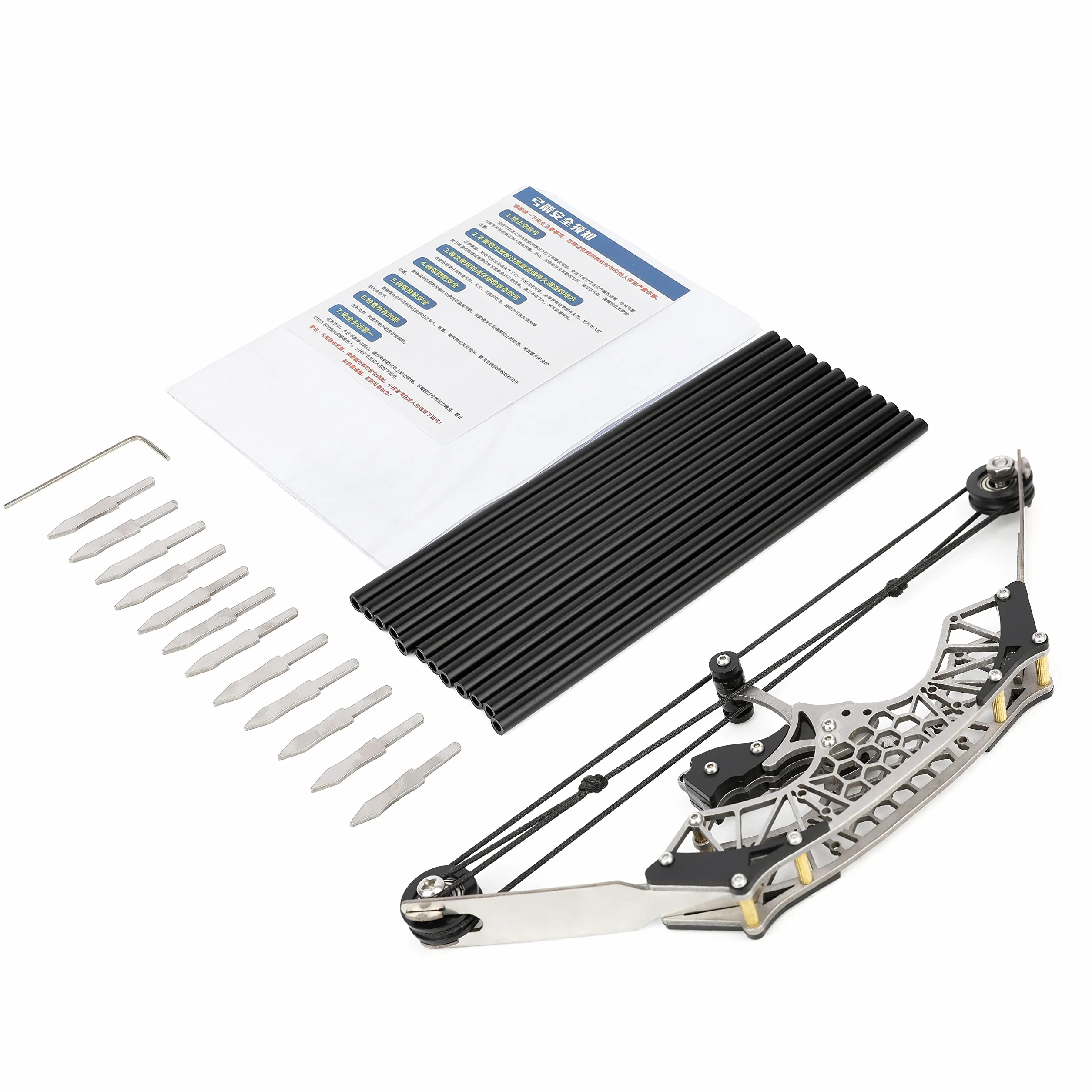 Arcs à Poulies pour Adultes Débutants Tir à l'Arc Cible Plein Air 9.5 LBS