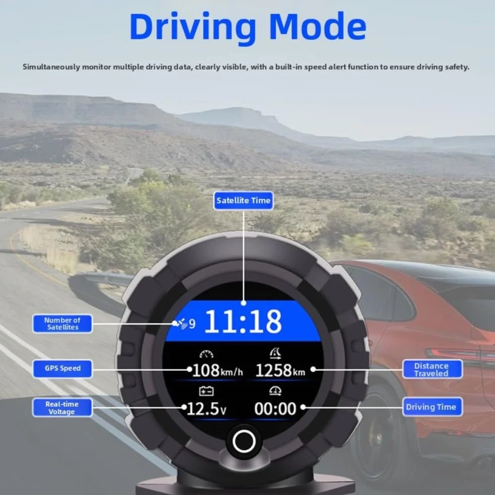 Compteur de pente GPS numérique inclinomètre voiture tout-terrain