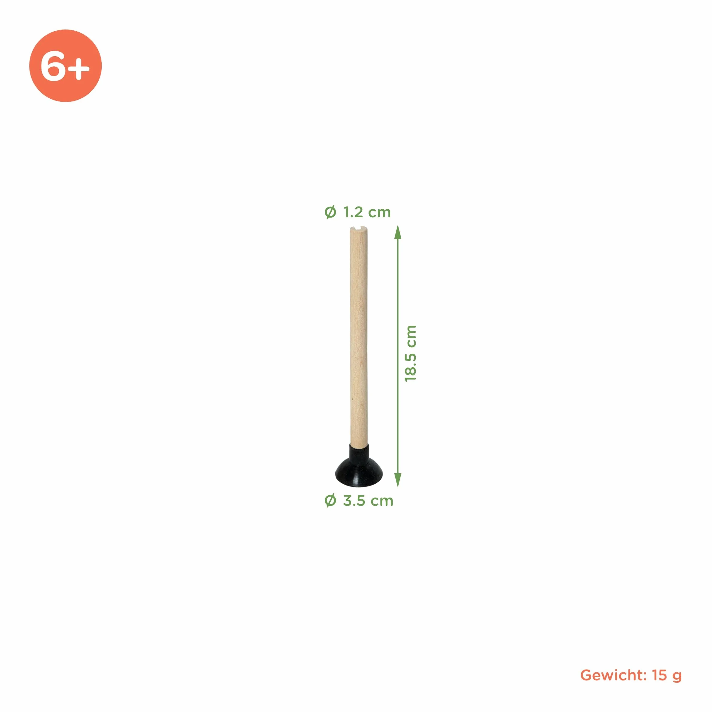 WOODSY Lot de 4 flèches de sécurité pour arbalète pour enfants | Jouet en bois