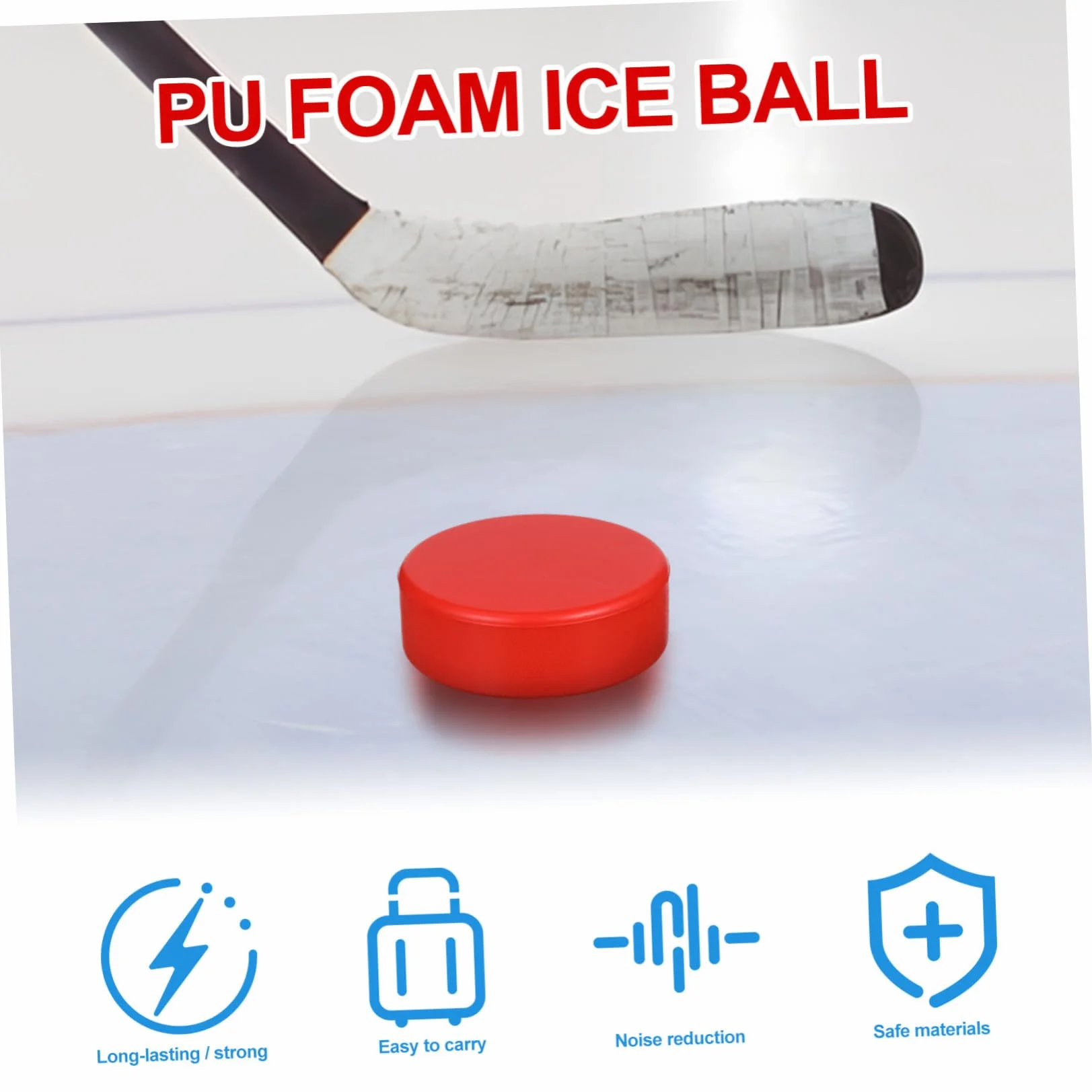 VANZACK Palet Rondelles De Hockey Orange Mousse Glace Rue Balles Hockey Rouge