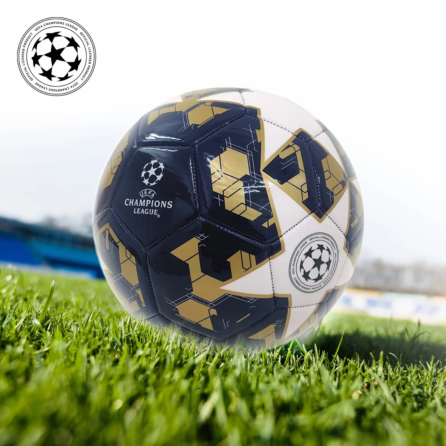 UEFA CHAMPIONS LEAGUE Ballon de Football Cousu Taille 5 400g