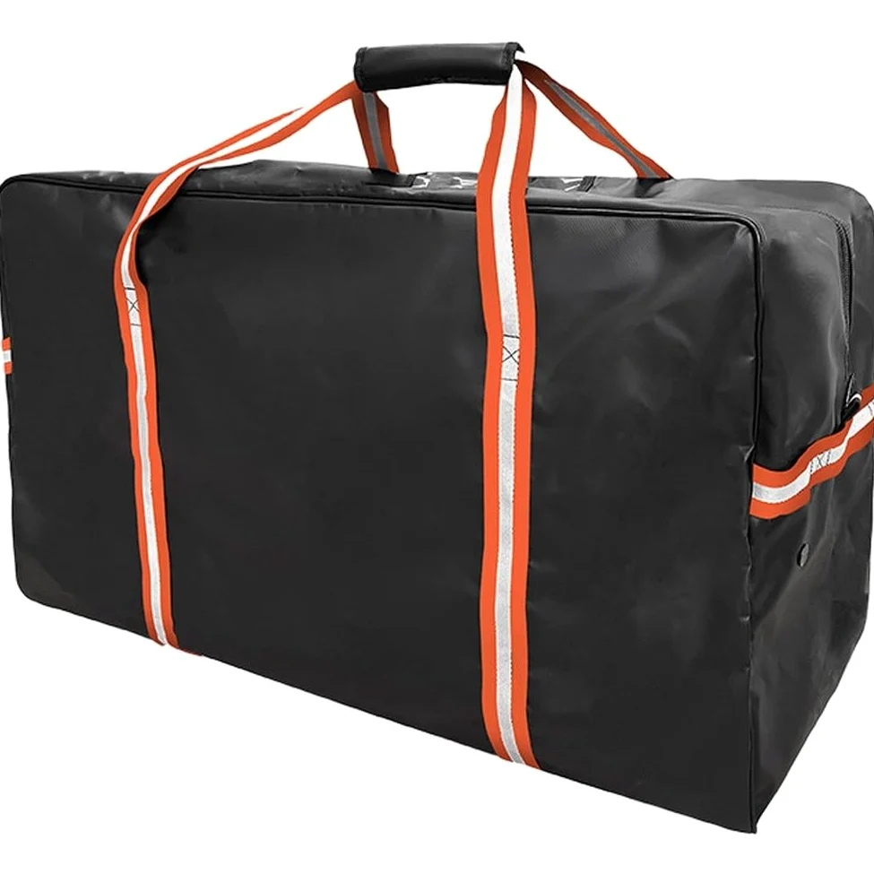 EasyByMall Sac d'équipement de hockey, sac de rangement portable multifonction en PVC étanche pour hockey sur glace, basket-ball, football