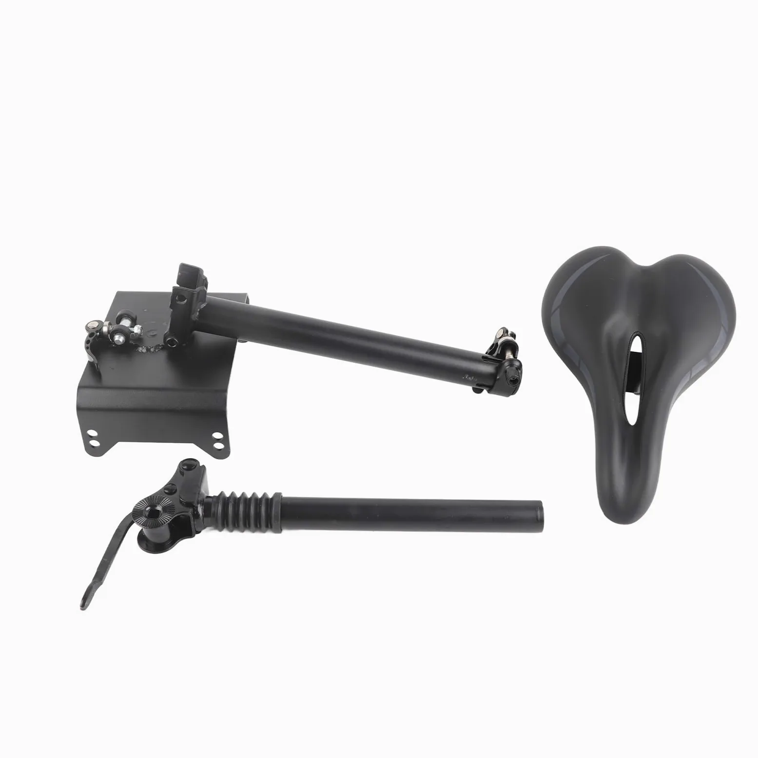 Tbest Selle Réglable pour Scooter électrique F20 F25 F30 F40, Conception Ergonomique Pliable avec Cadre en Alliage d'aluminium et Coussin en Mousse d'absorption des Chocs