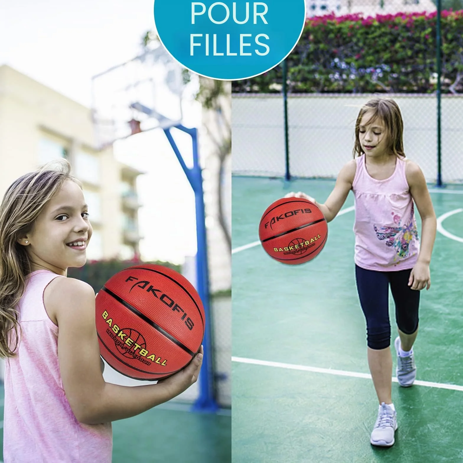 Basketball pour Enfant Taille 3 5 7 Plein air Débutants