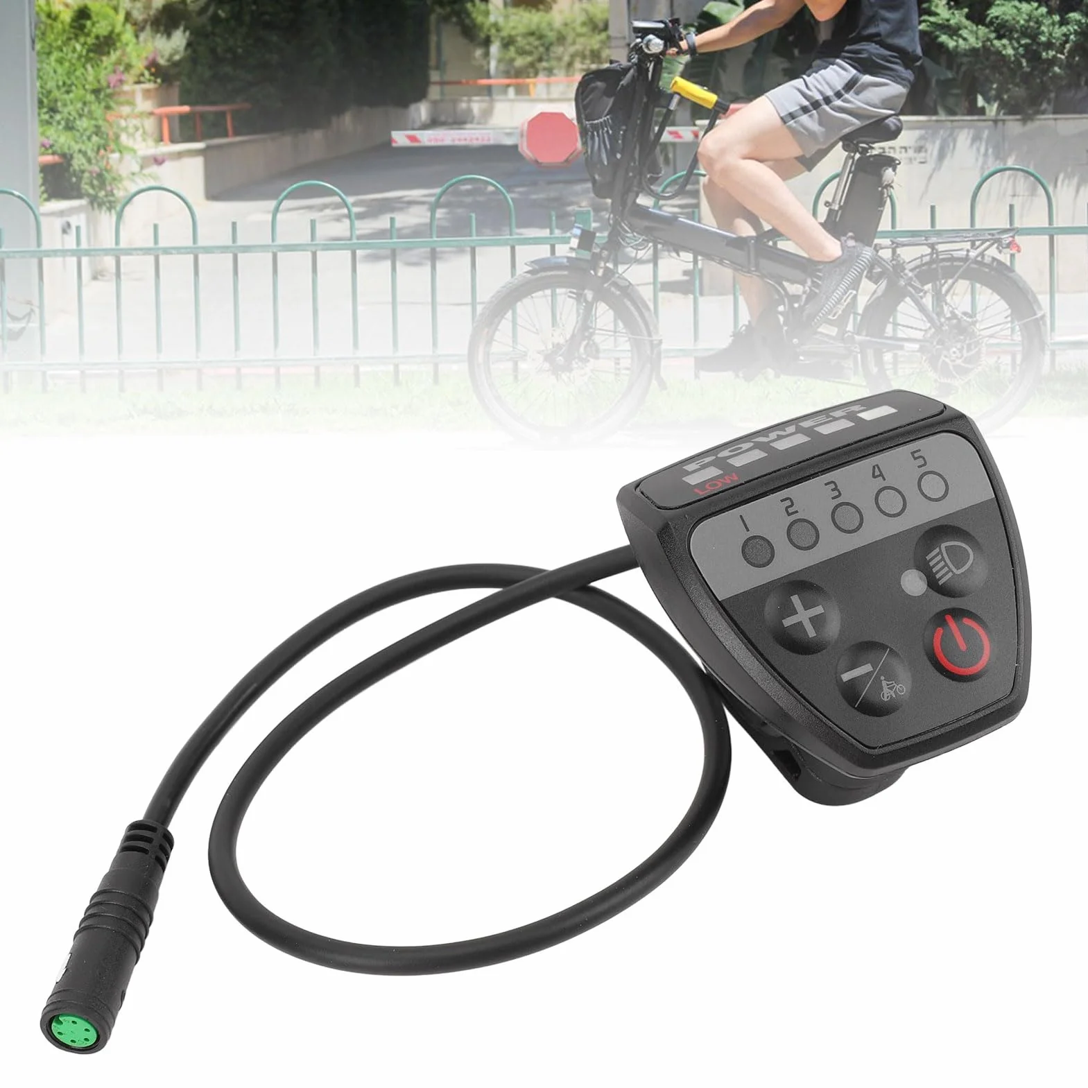 Tbest Contrôleur de Vélo Électrique 24V 36V 48V 5 Broches Résistant à l'Eau