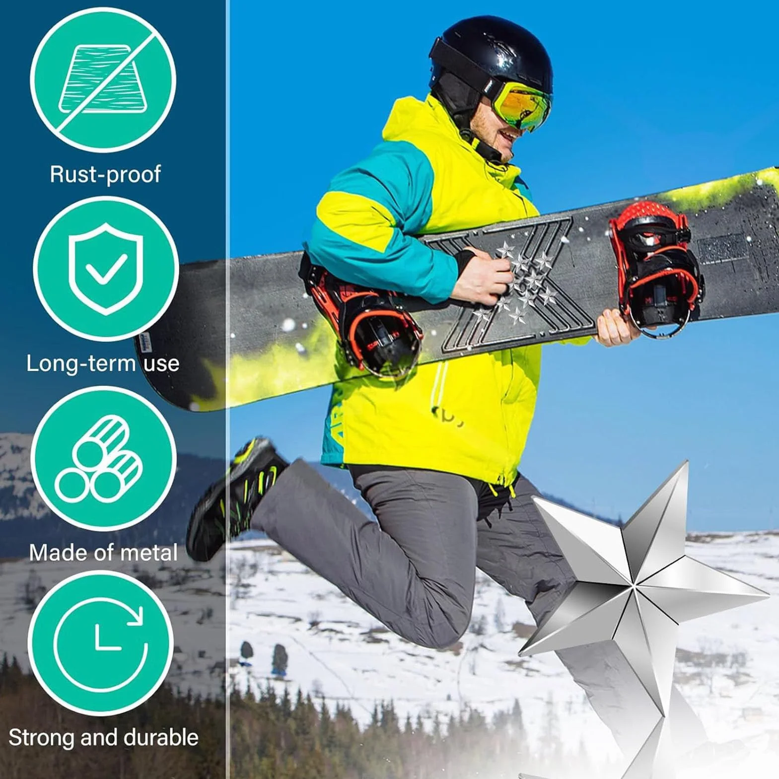 Patine De Snowboard Antidérapant 10 Pièces Adhésives Plaques De Stomp pour Snowboard