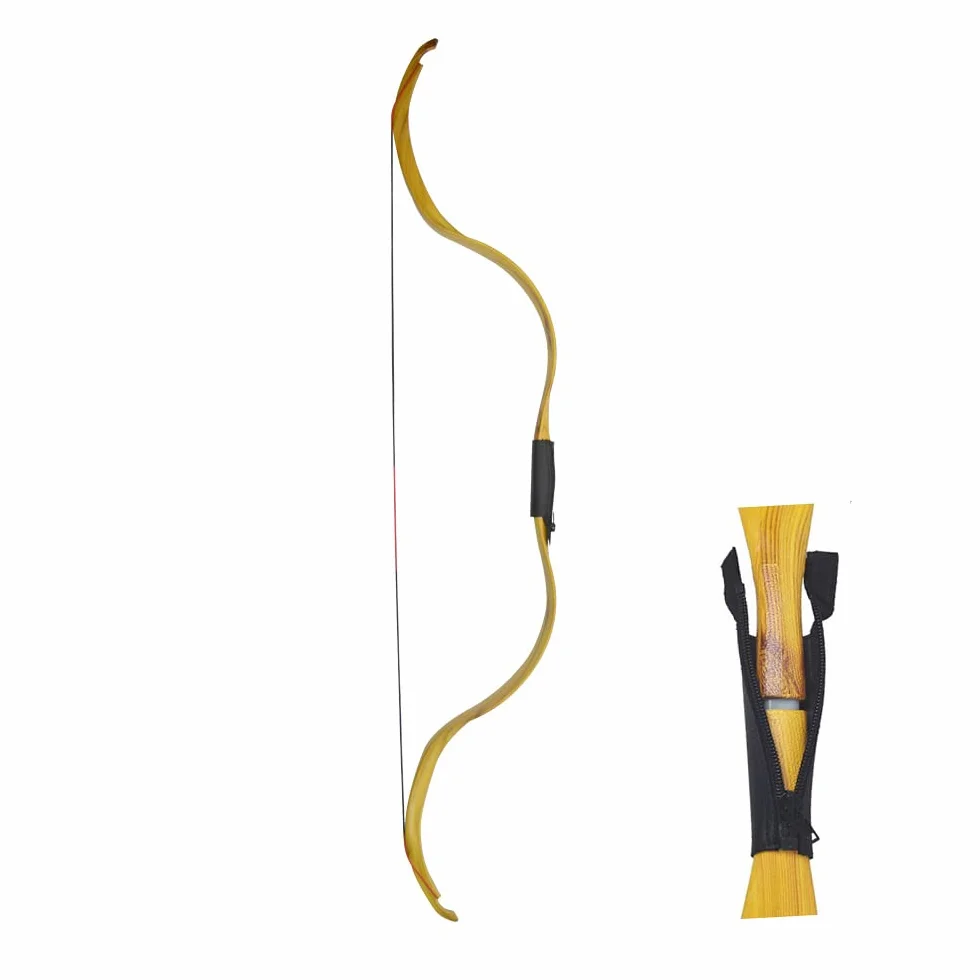 Ensemble d'arc traditionnel classique en bois avec flèche 30lbs