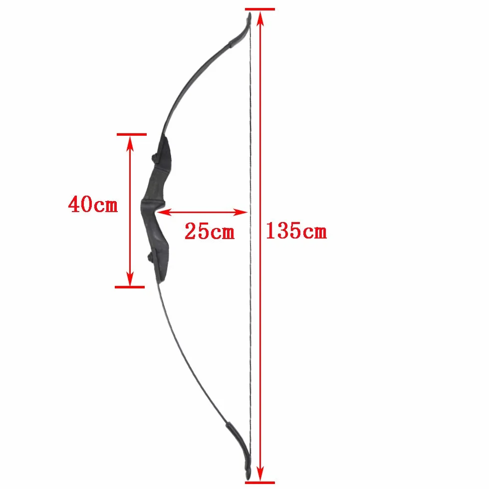 Arc Classique 30lbs 35lbs 40lbs Takedown pour Tir à l'arc Chasse avec flèches Fibre de Verre