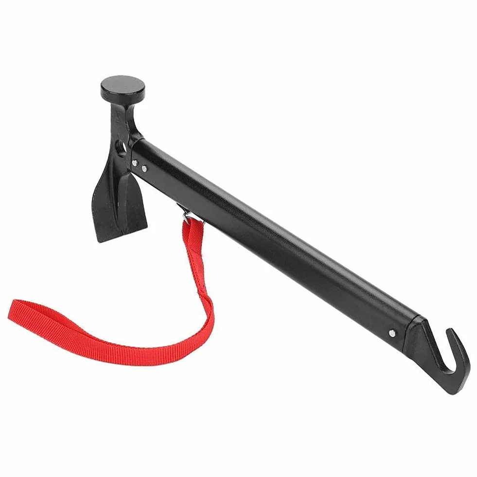 Alomejor Dissolvant de Cheville de Marteau d'alliage d'aluminium de Marteau de Camping avec Courroie