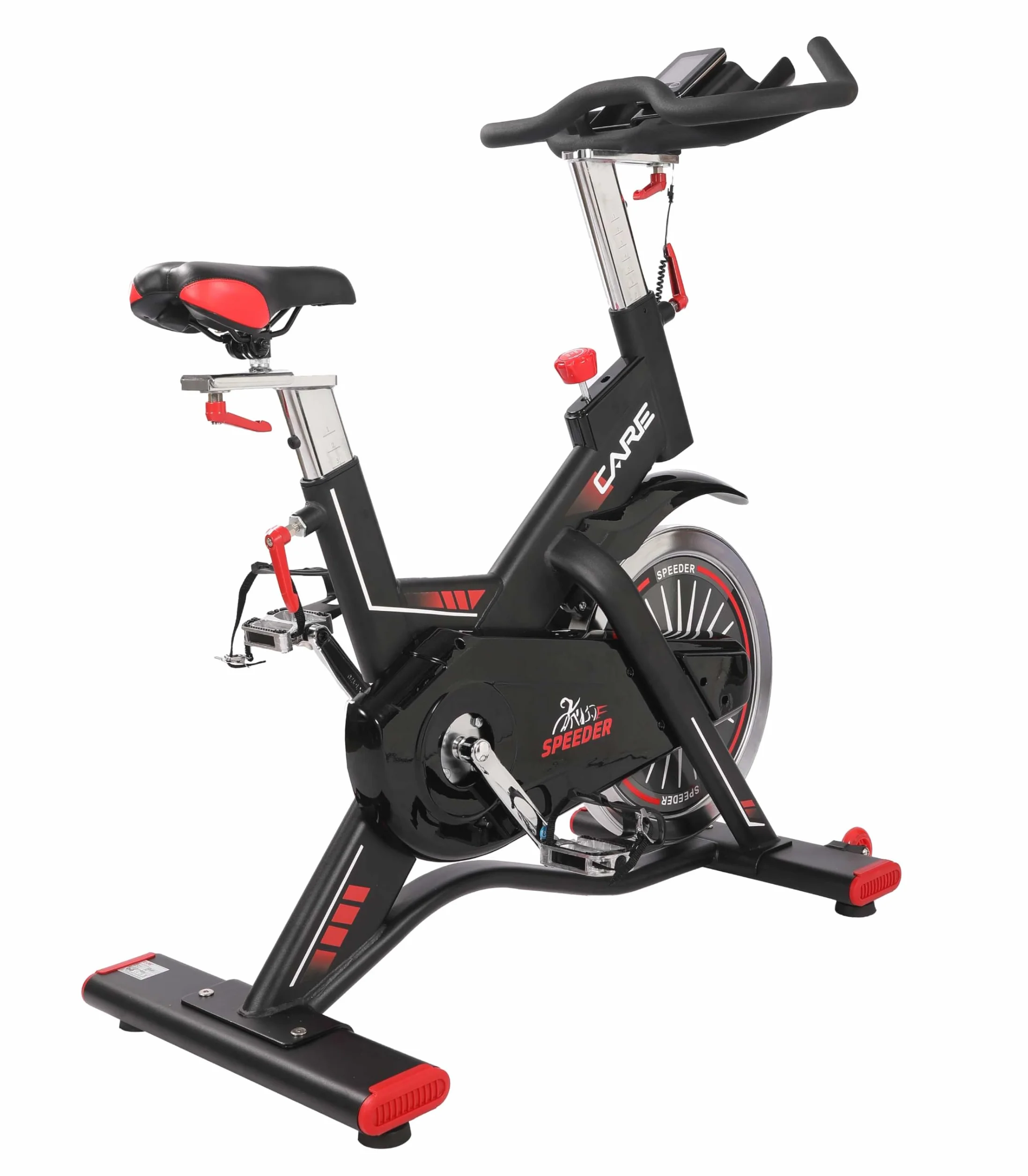 Vélo de Biking Magnétique Speeder Masse d'Inertie 24 KG Réglage Résistance Cale-Pieds Sécurité