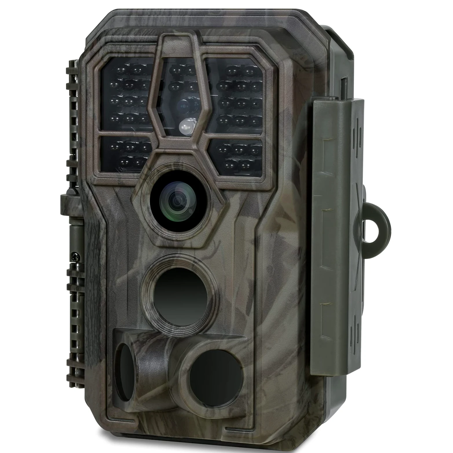 GardePro E5S Caméra de Chasse 64MP 1296P H.264 Vidéo, Jusqu' 30m Camera Chasse Infrarouge Vision Nocturne, Vitesse de Dclenchement 0,1s et Angle de Dtection 120°, 940nm IR LED
